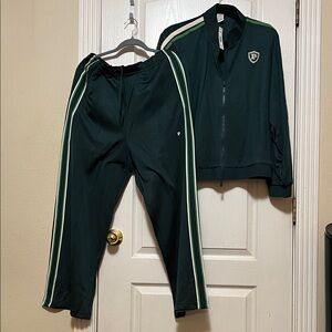 PINK vs Green Track Suit